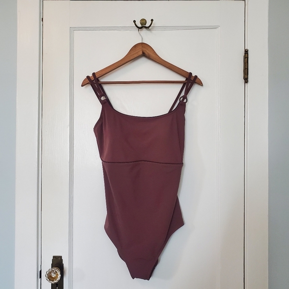 Silhouette Solutions One-Piece Bathing Suit – Plus Size 16D – Chocolate Brown - Picture 1 of 7